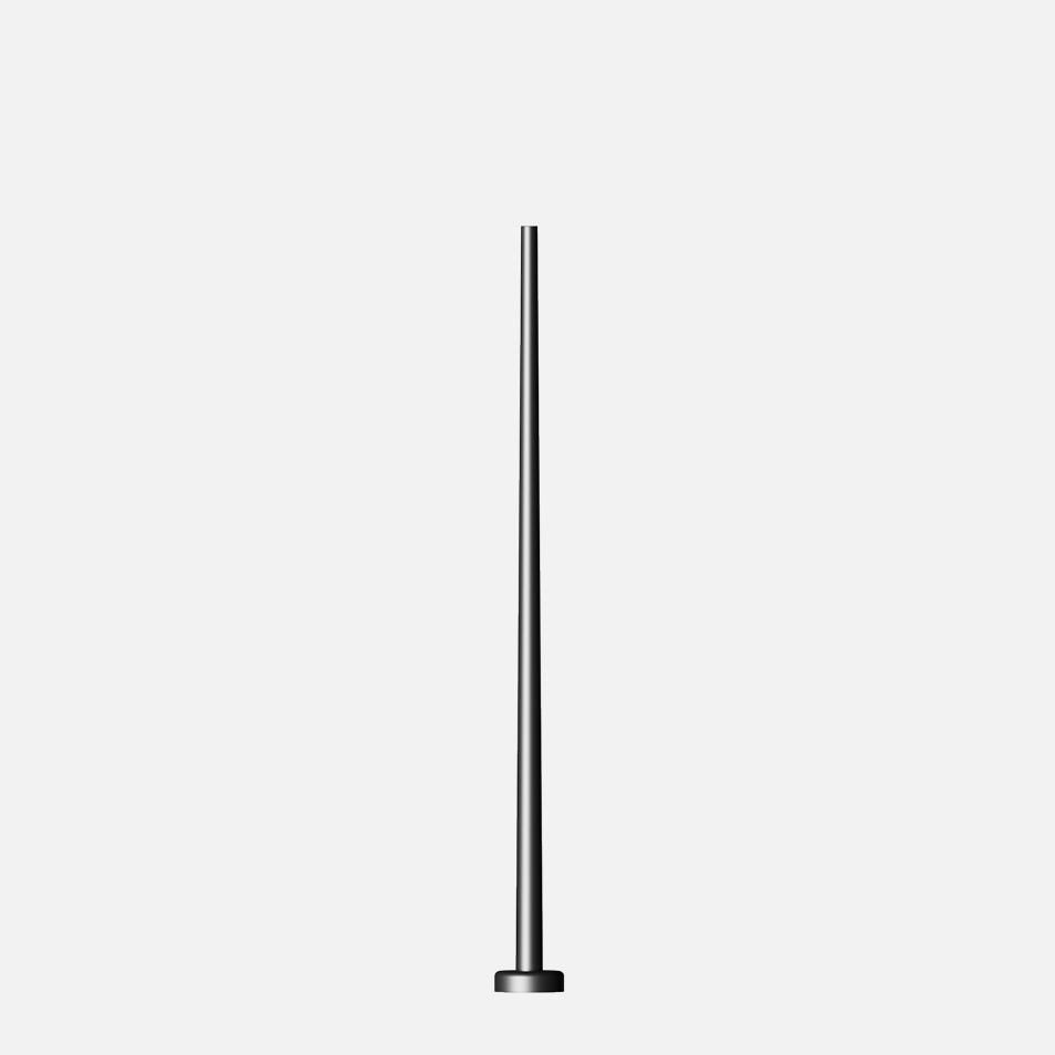 12 RHTE1 Aluminum Pole High EPA Hinged Base BEGA