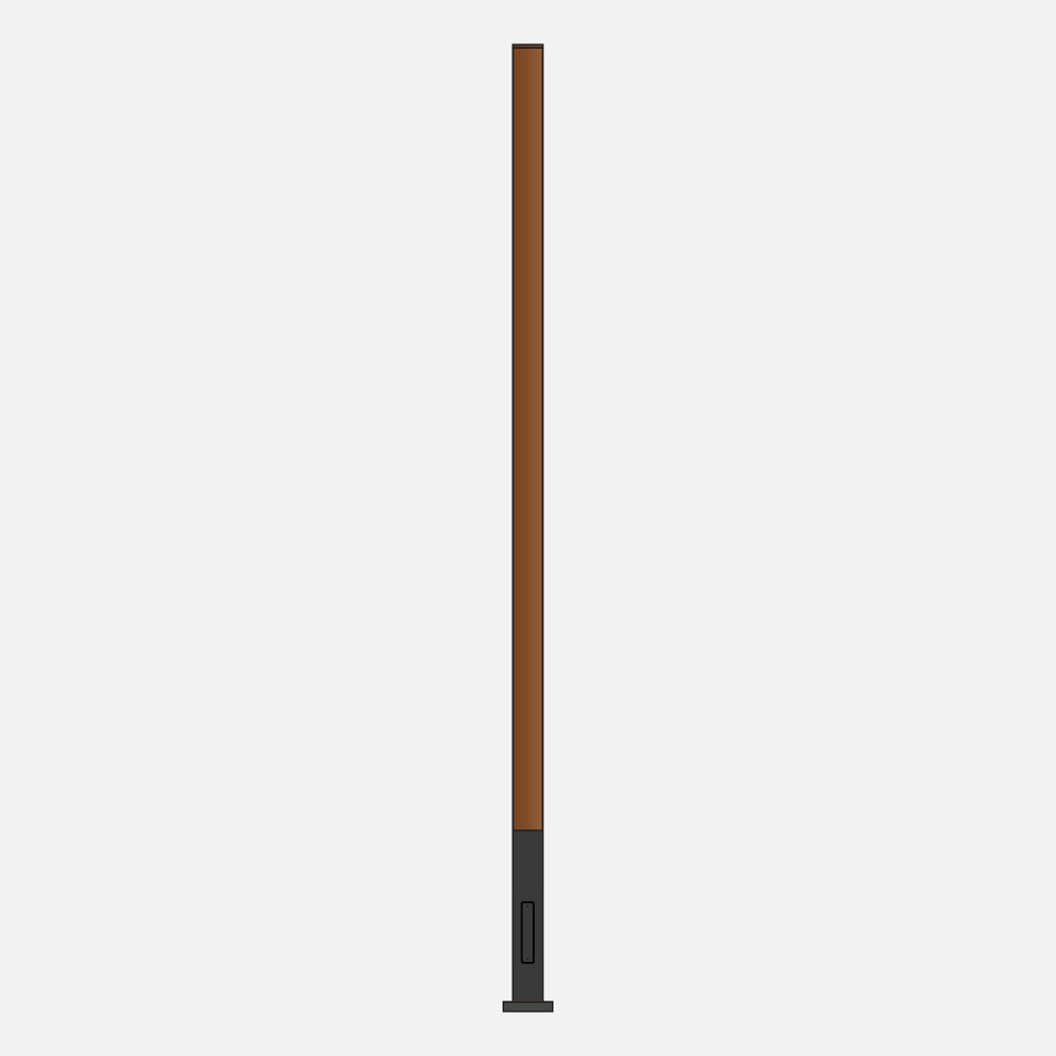 98 522 wooden pole square straight bega 98 522 wooden pole square straight bega
